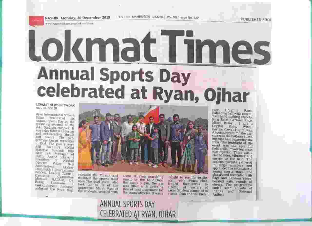 ANNUAL SPORTS DAY - Ryan International School, Hal Ojhar